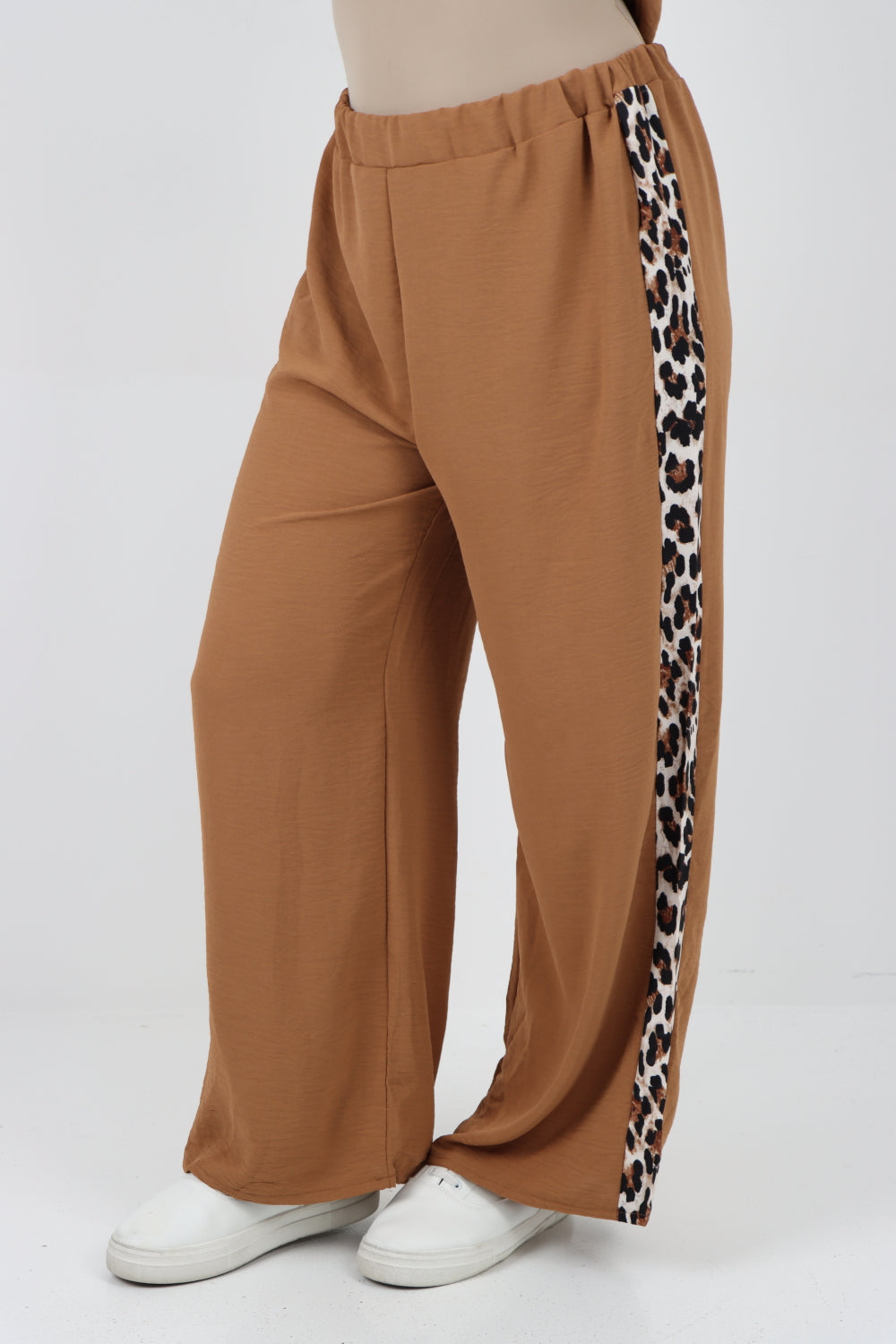 Italian Leopard Print Top and Trouser Co Ord Set