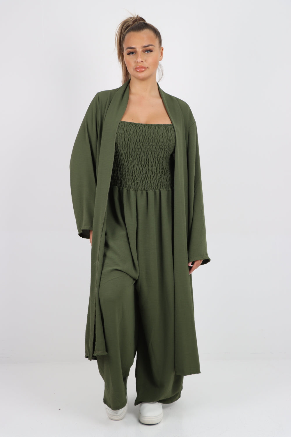 Italian Open Front Longsleeve Cardigan