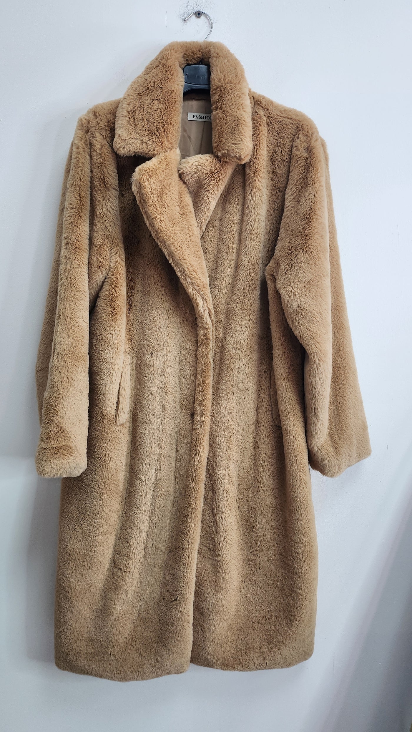 Italian Oversized Faux Fur Long Warm Teddy Coat