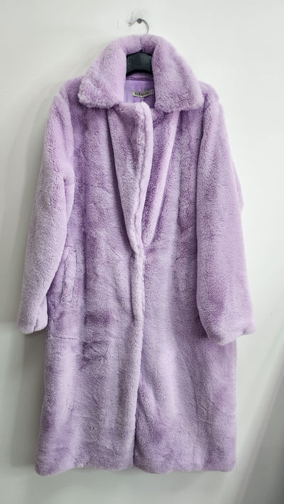 Italian Oversized Faux Fur Long Warm Teddy Coat