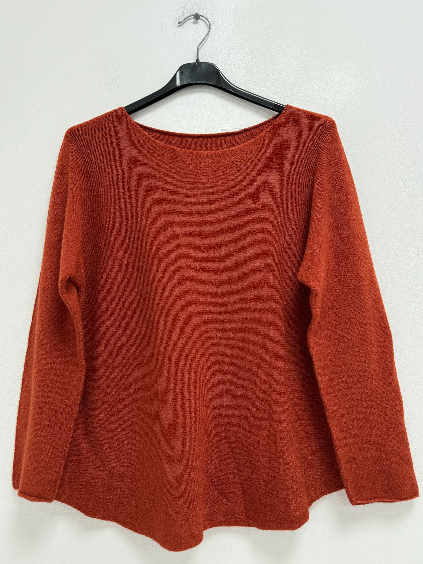 Italian Knitted Basic Plain Long Sleeve Jumper Top