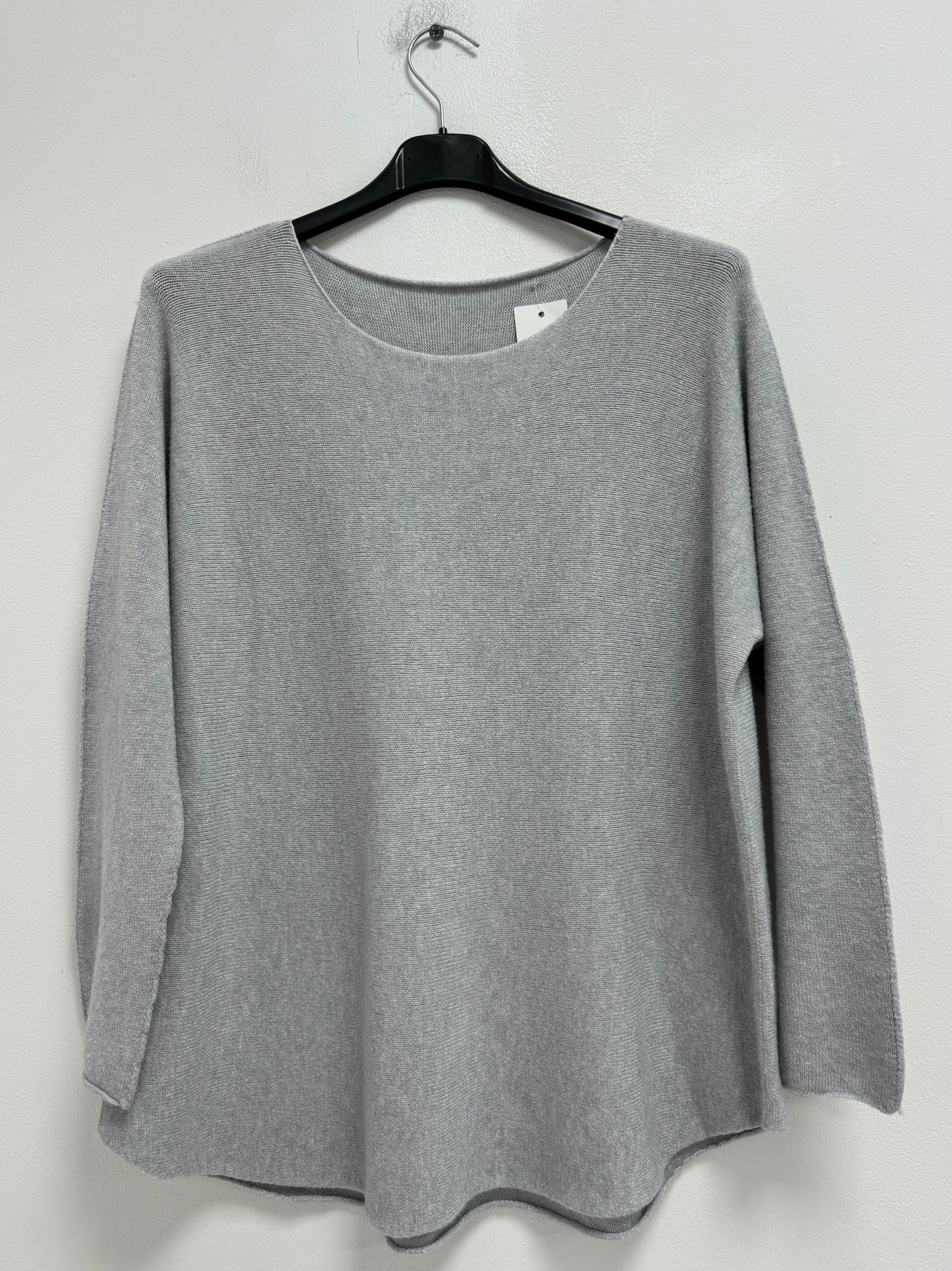 Italian Knitted Basic Plain Long Sleeve Jumper Top