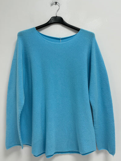 Italian Knitted Basic Plain Long Sleeve Jumper Top