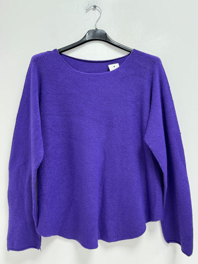 Italian Knitted Basic Plain Long Sleeve Jumper Top