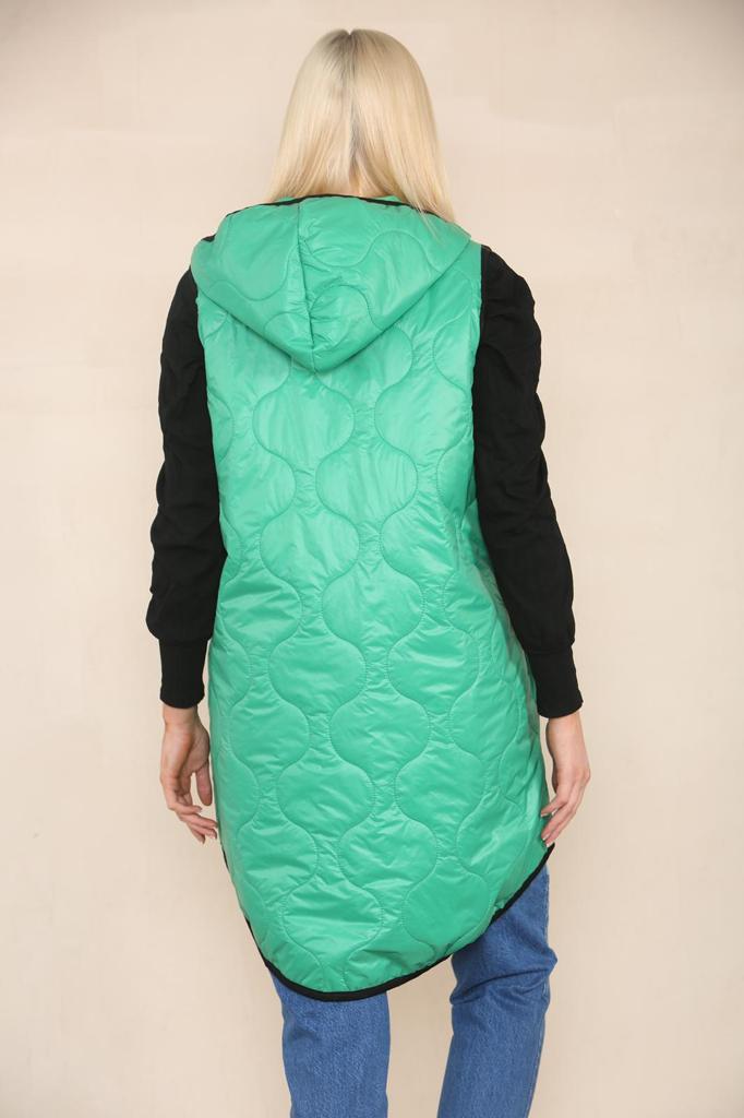 Quilted Padded Puffer Hooded Gilet