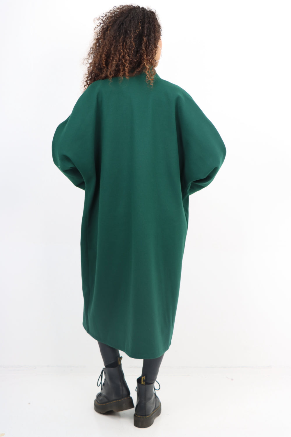 Italian Longsleeve Front Pocket Waterfall Coat