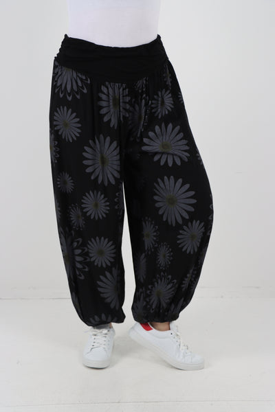 Italian All Over Print Harem Pants