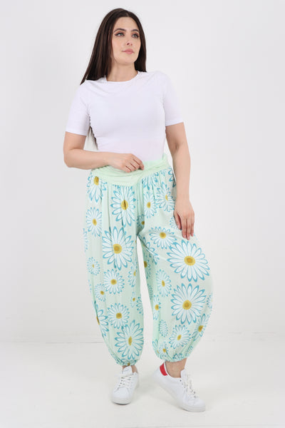 Italian All Over Print Harem Pants