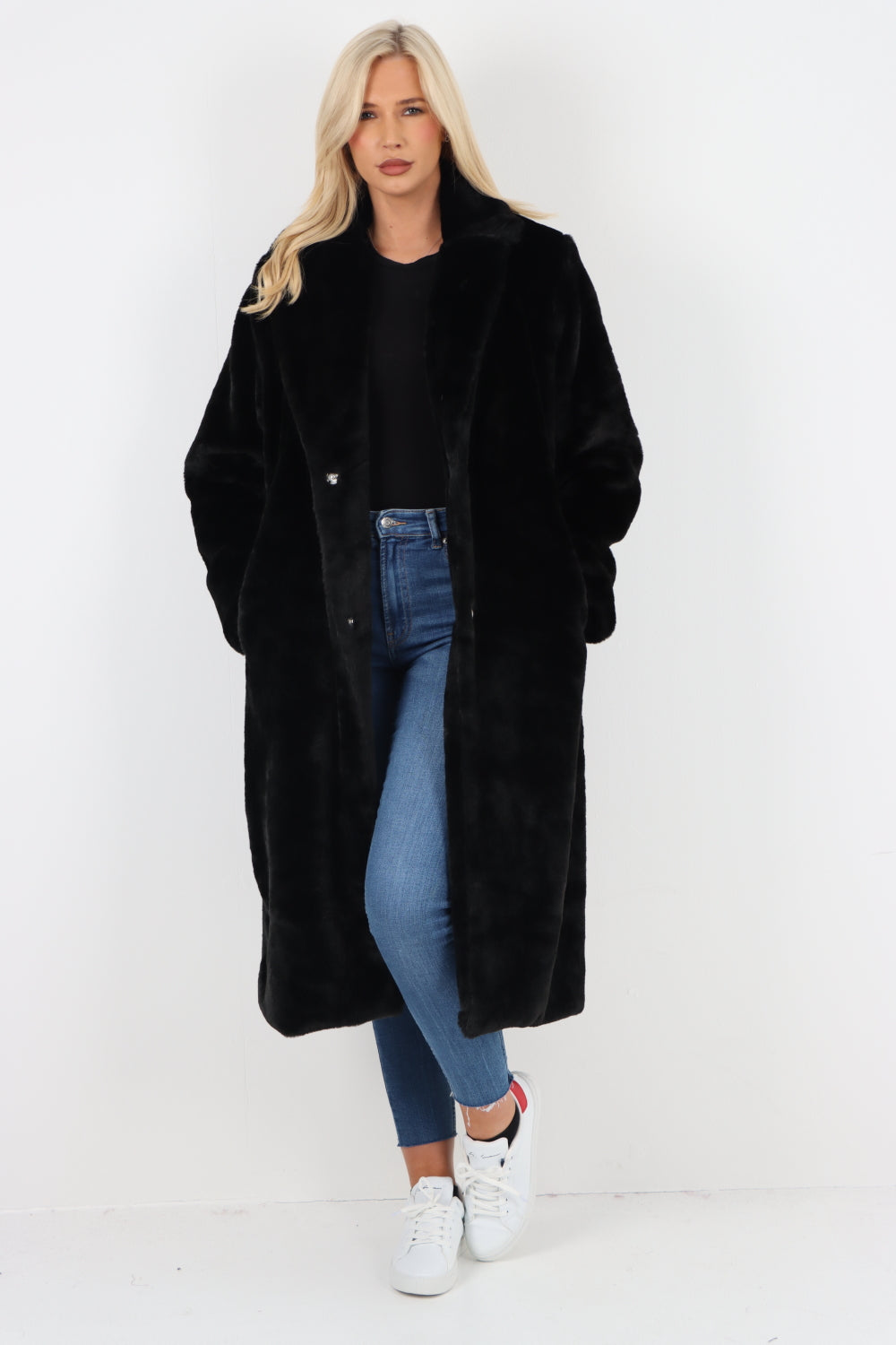 Italian Oversized Faux Fur Long Warm Teddy Coat Miss Bold