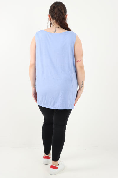 Italian Long Strap Ring Vest Top