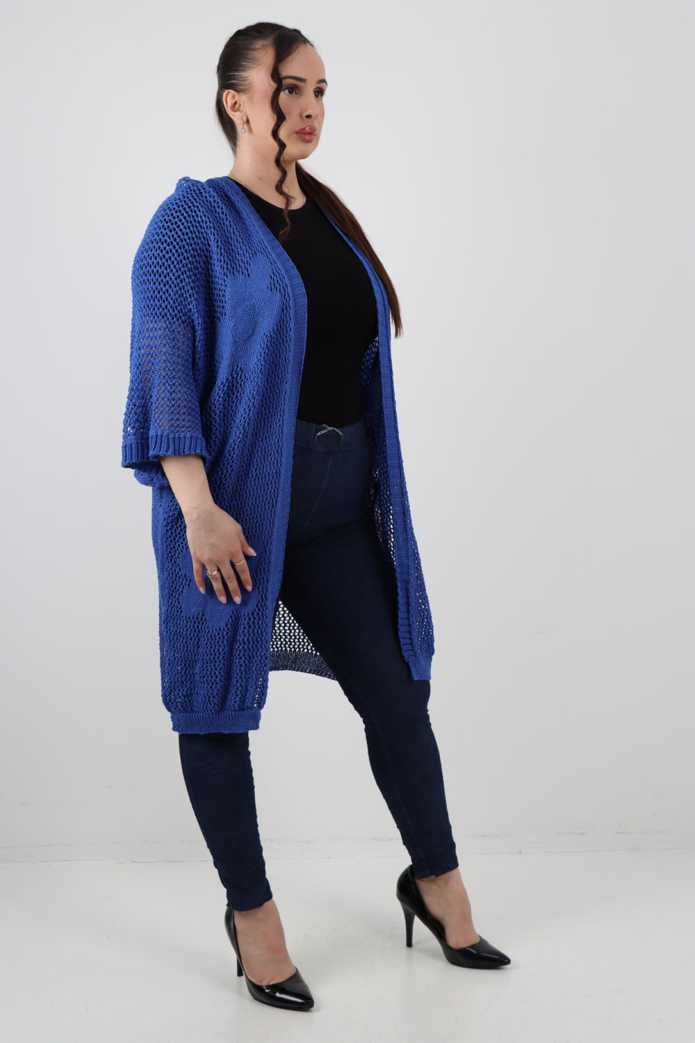 Italian Oversized Chunky Knitted Open Front Cardigan