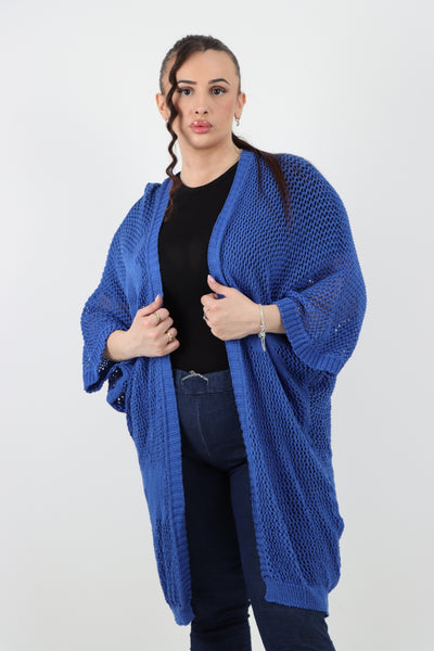 Italian Oversized Chunky Knitted Open Front Cardigan