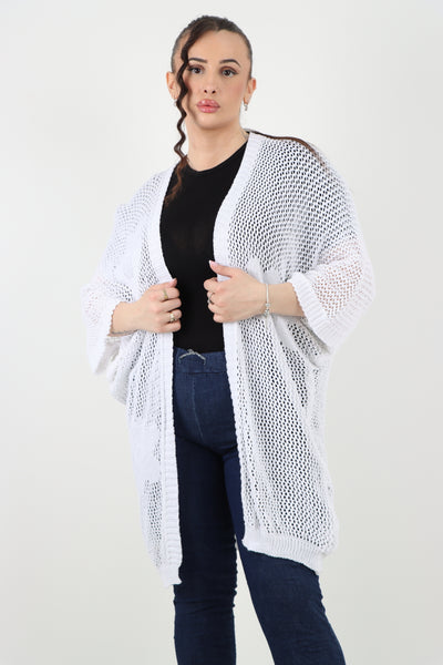 Italian Oversized Chunky Knitted Open Front Cardigan