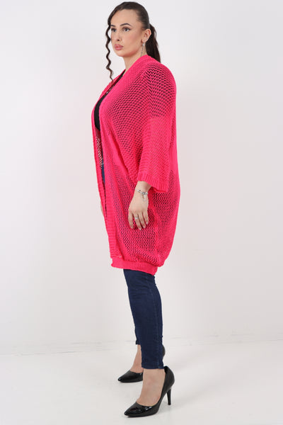 Italian Oversized Chunky Knitted Open Front Cardigan