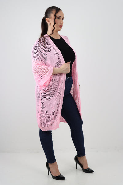 Italian Oversized Chunky Knitted Open Front Cardigan