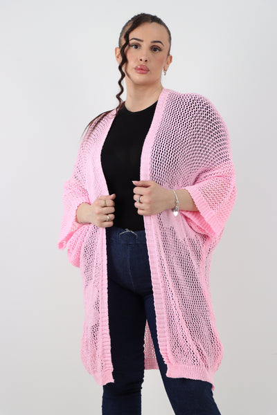 Italian Oversized Chunky Knitted Open Front Cardigan