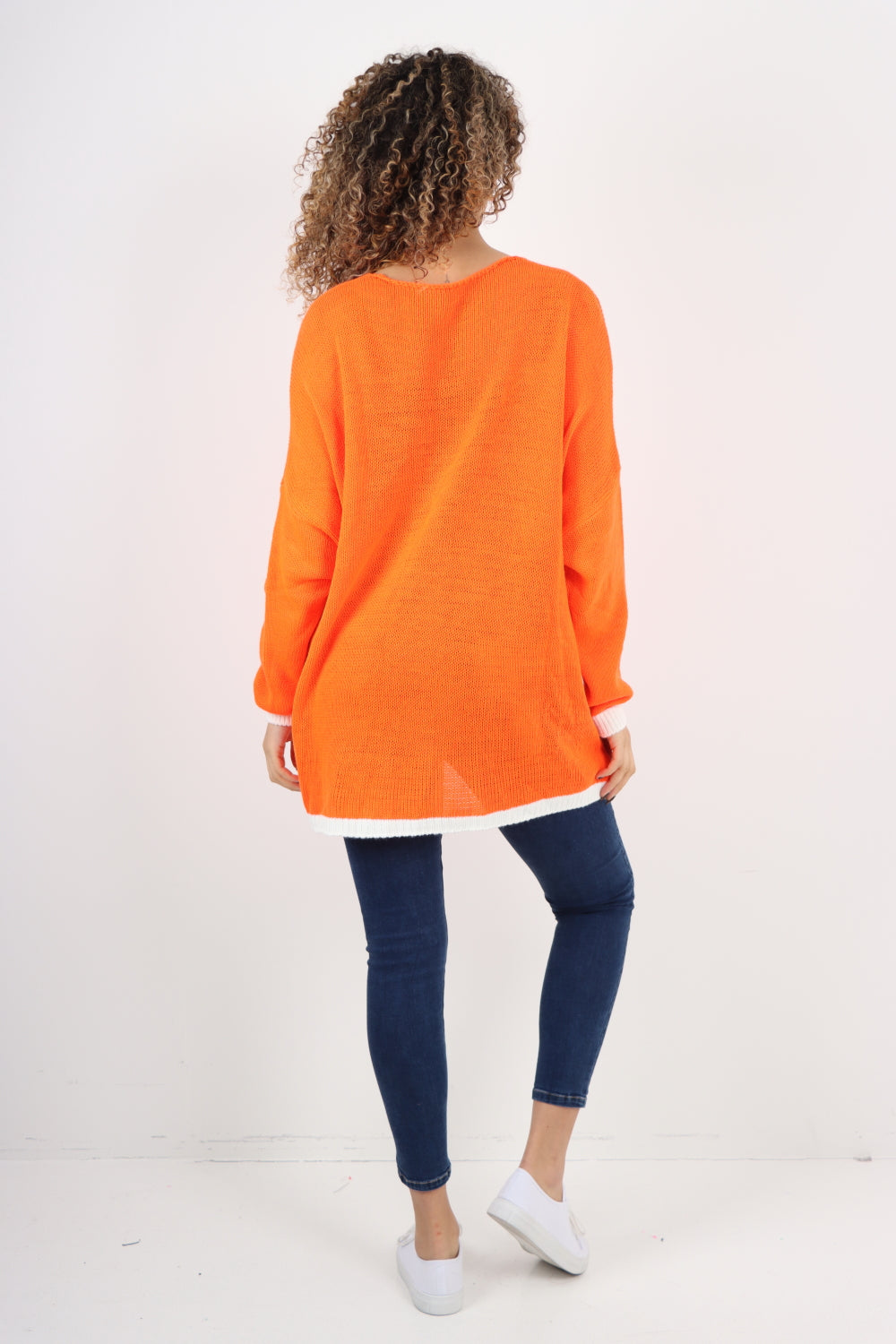 Italian Oversized MultiStar Print Long Sleeve Jumper