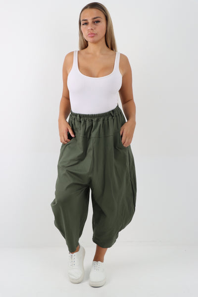 Italian Wide Leg Baggy Harem Parachute Palazzo Pant