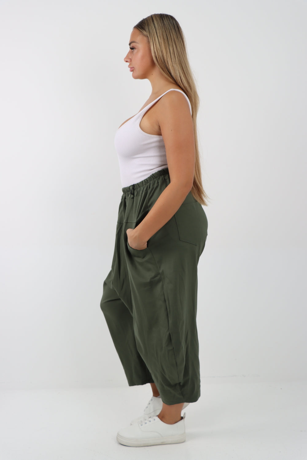 Italian Wide Leg Baggy Harem Parachute Palazzo Pant