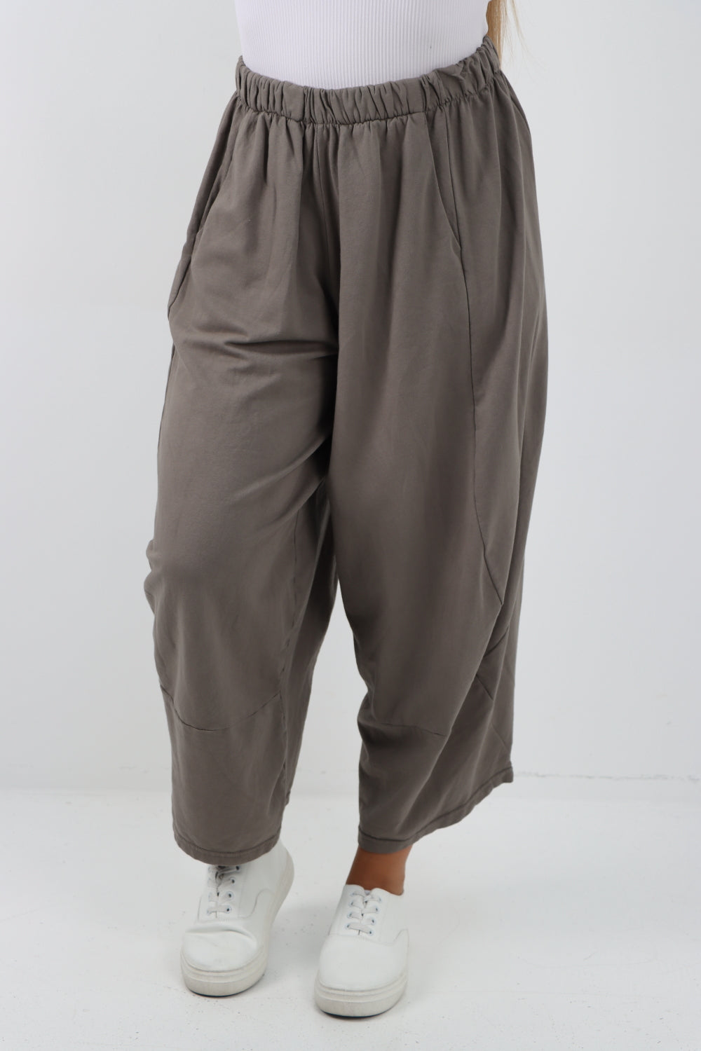 Italian Relaxed Fit Plain Harem Pant