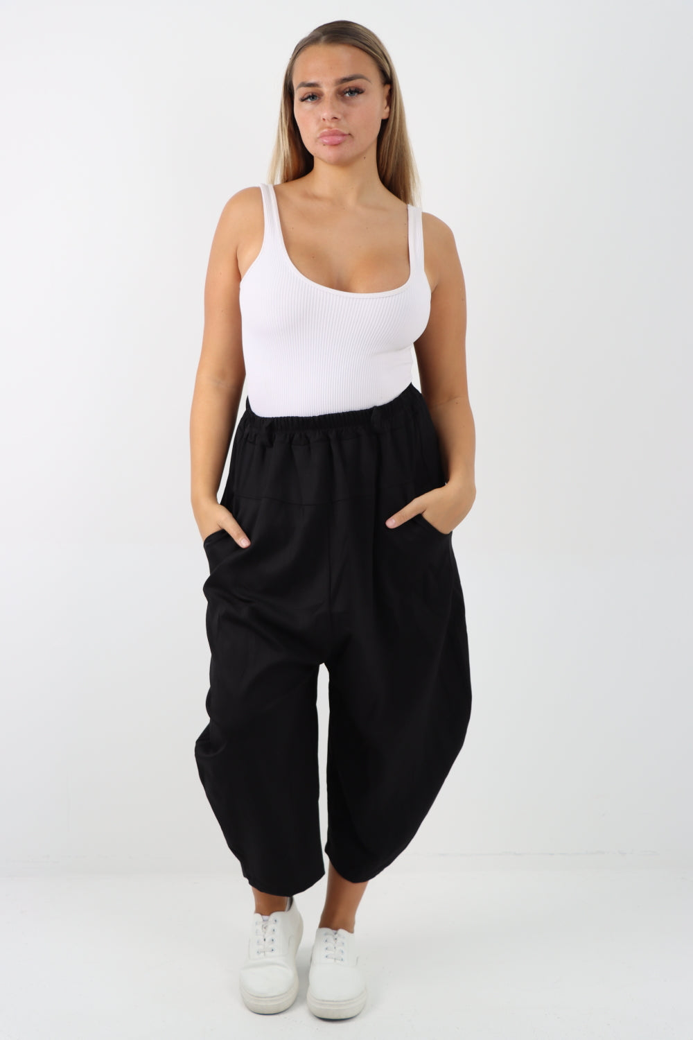 Italian Wide Leg Baggy Harem Parachute Palazzo Pant