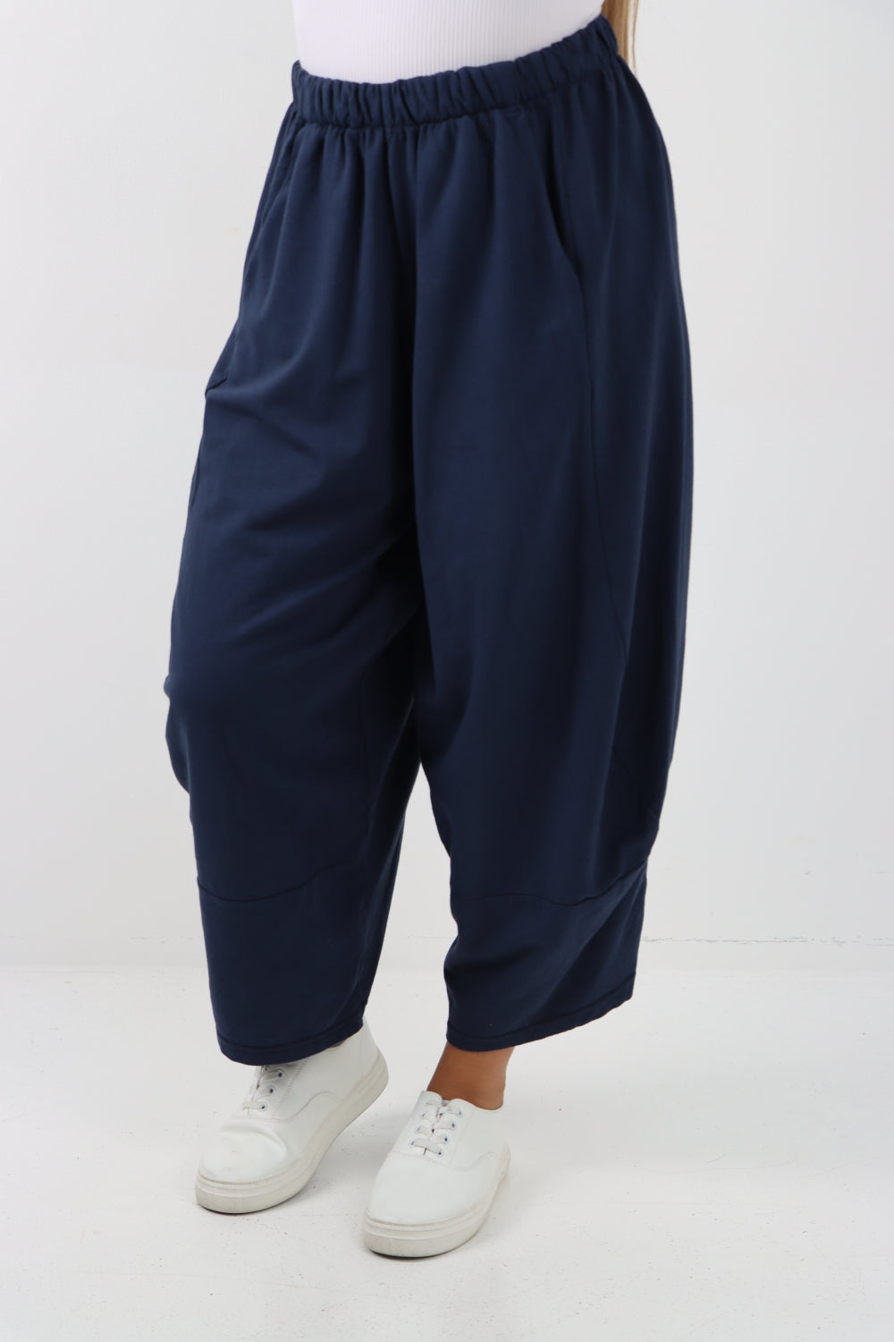 Italian Relaxed Fit Plain Harem Pant