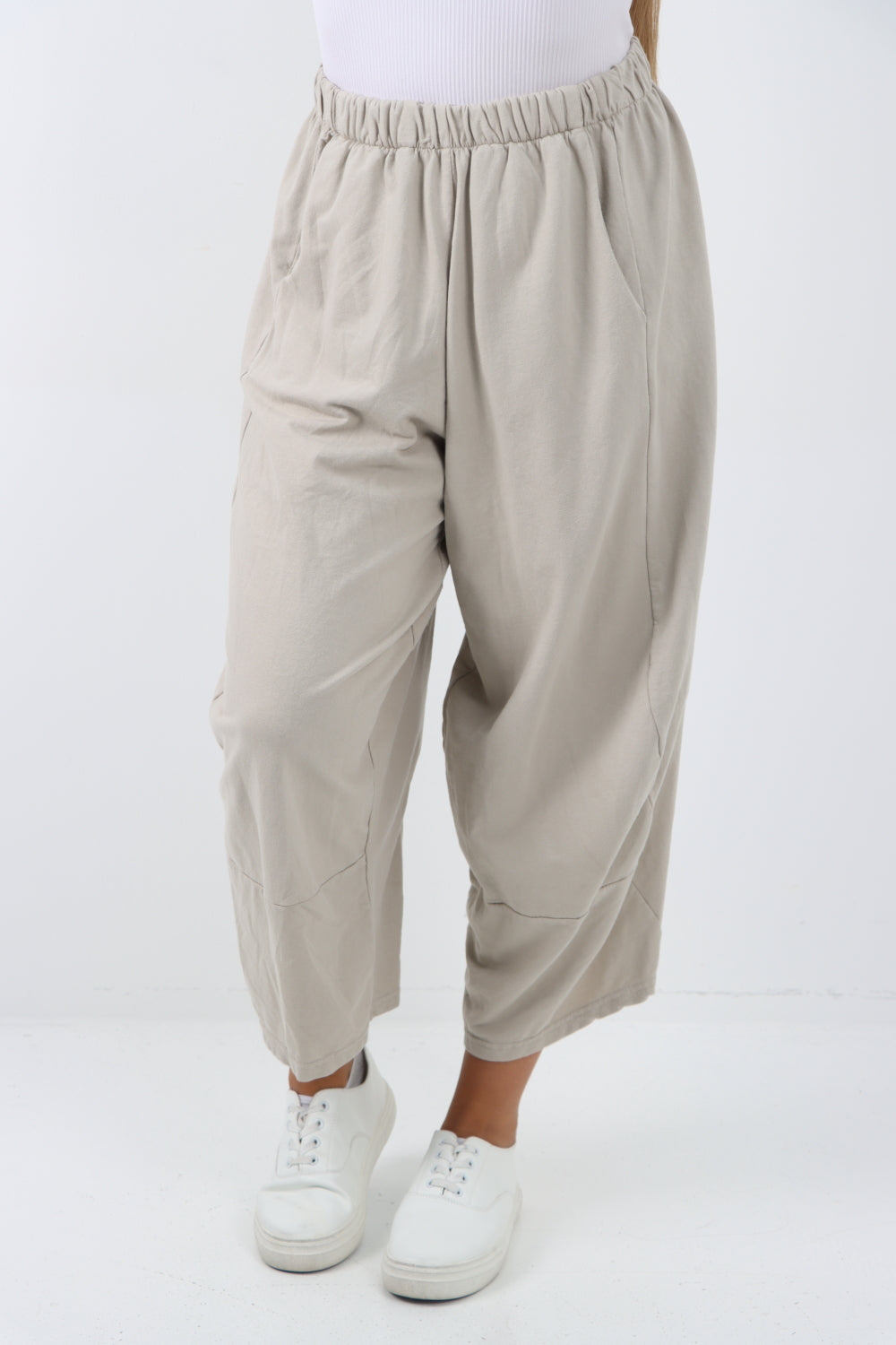 Italian Relaxed Fit Plain Harem Pant