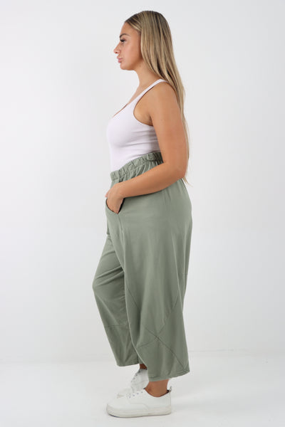 Italian Relaxed Fit Plain Harem Pant