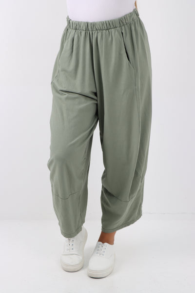 Italian Relaxed Fit Plain Harem Pant