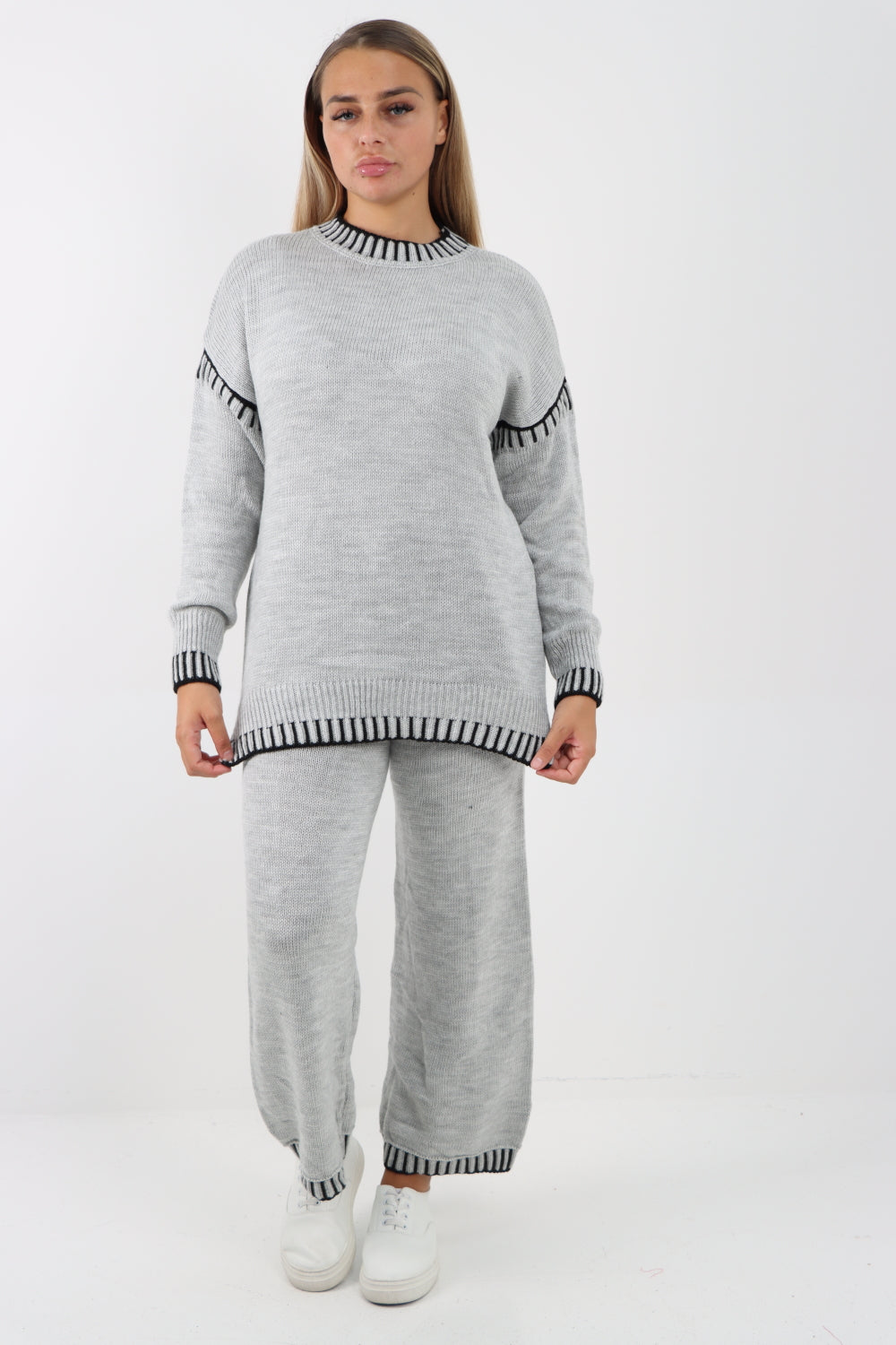 Italian Patch Work Knitted Co-Ord Set