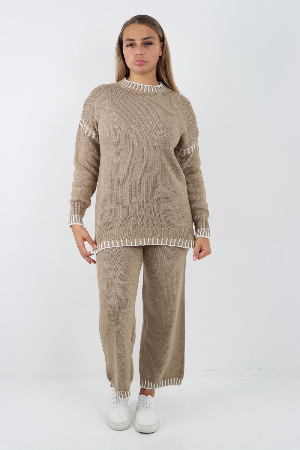 Italian Patch Work Knitted Co-Ord Set