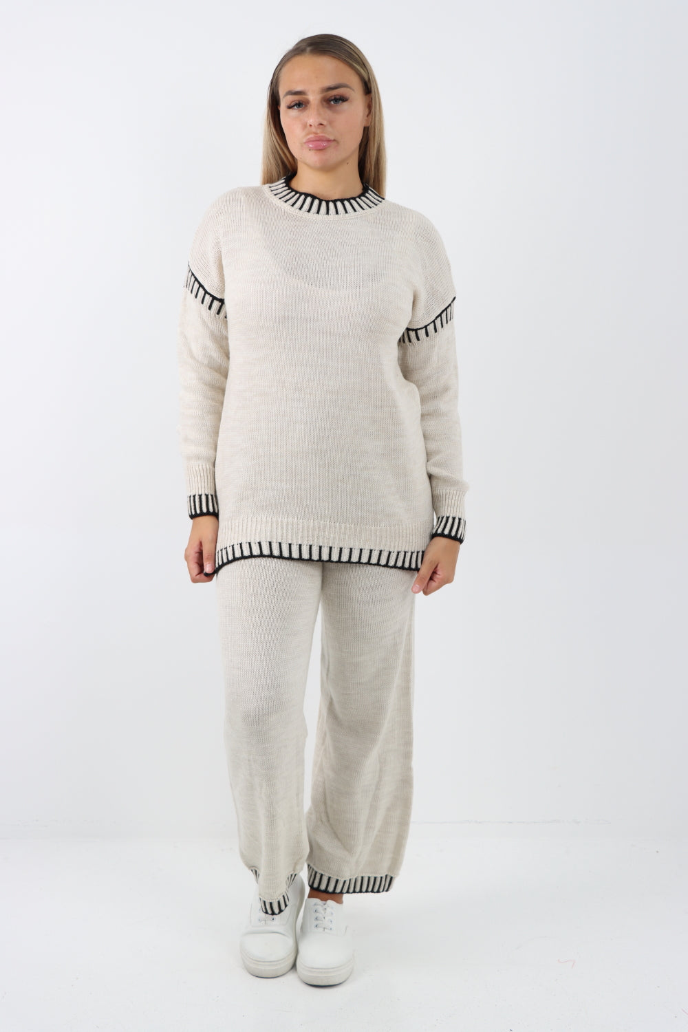 Italian Patch Work Knitted Co-Ord Set