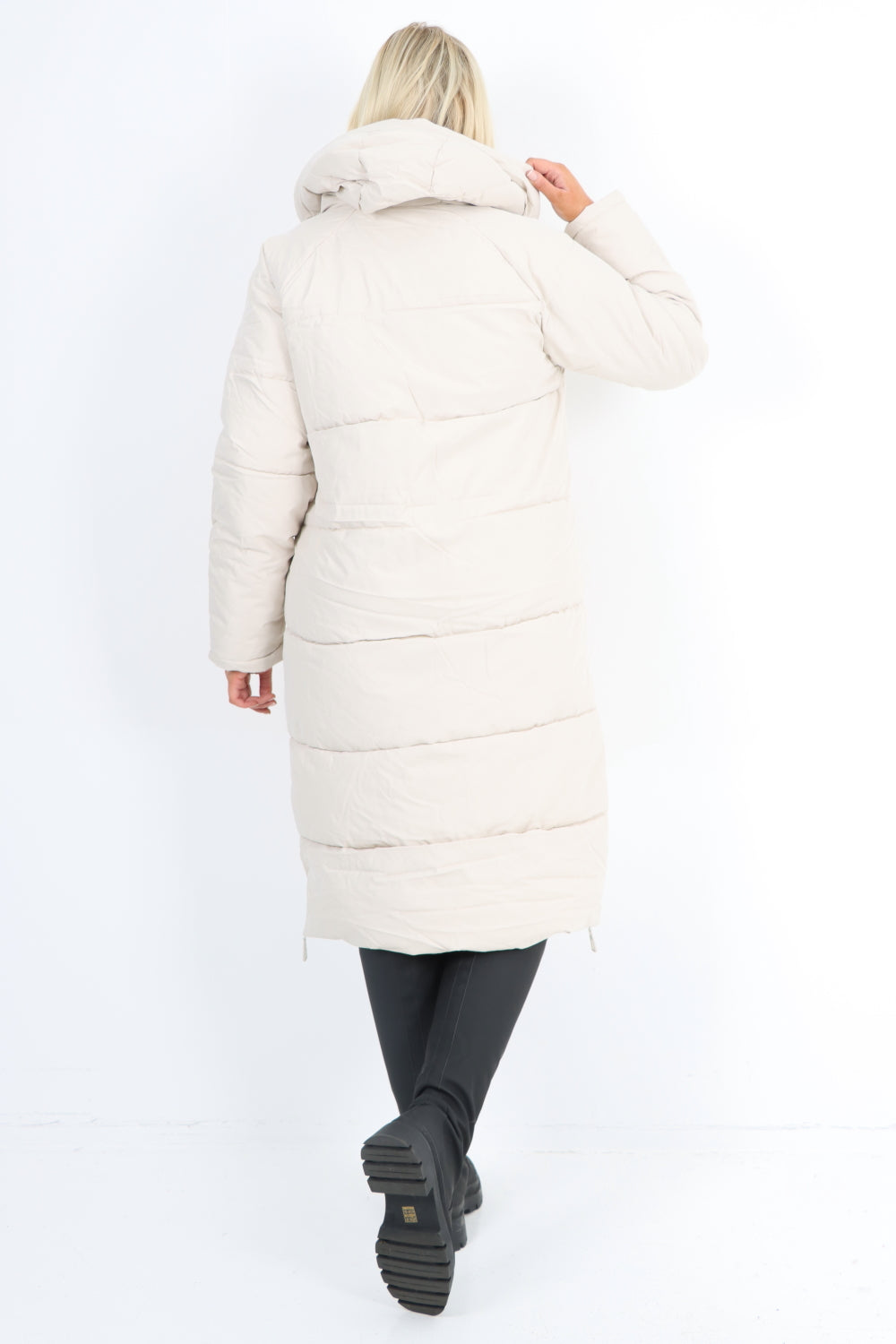 Italian Padded Hooded jacket Long length