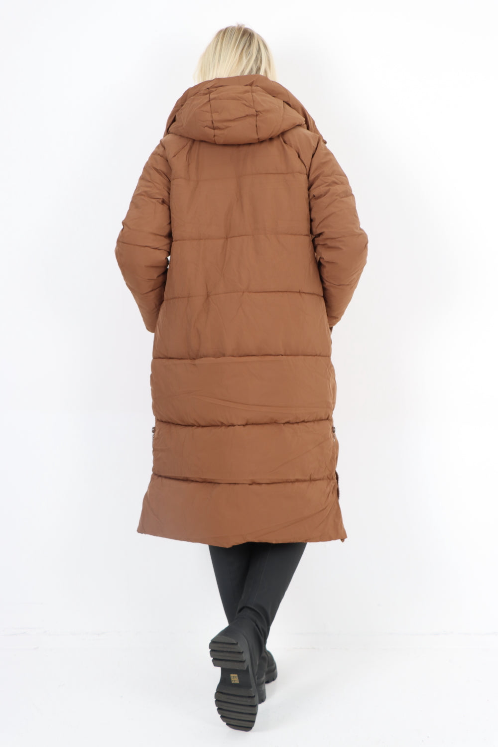 Italian Padded Hooded jacket Long length