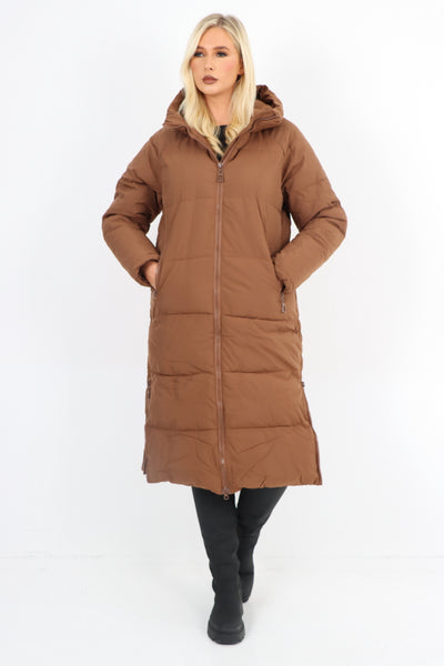 Italian Padded Hooded jacket Long length