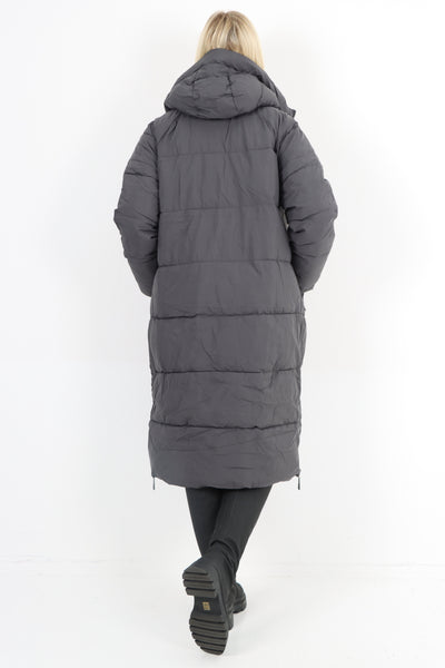 Italian Padded Hooded jacket Long length