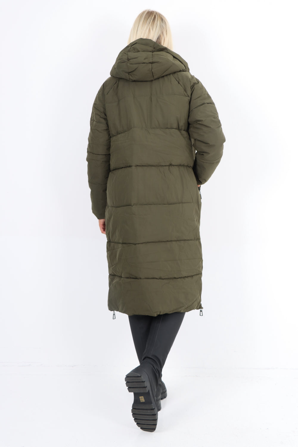 Italian Padded Hooded jacket Long length