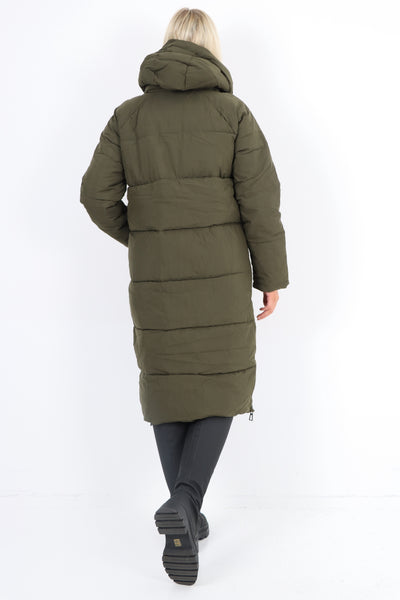 Italian Padded Hooded jacket Long length