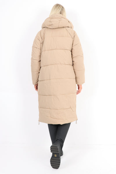 Italian Padded Hooded jacket Long length