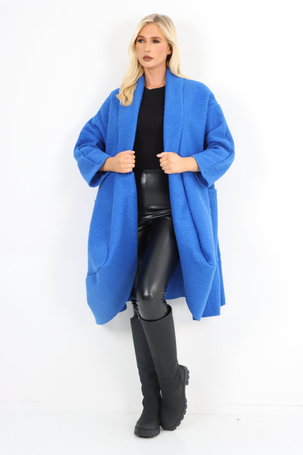 Teddy waterfall coat deals